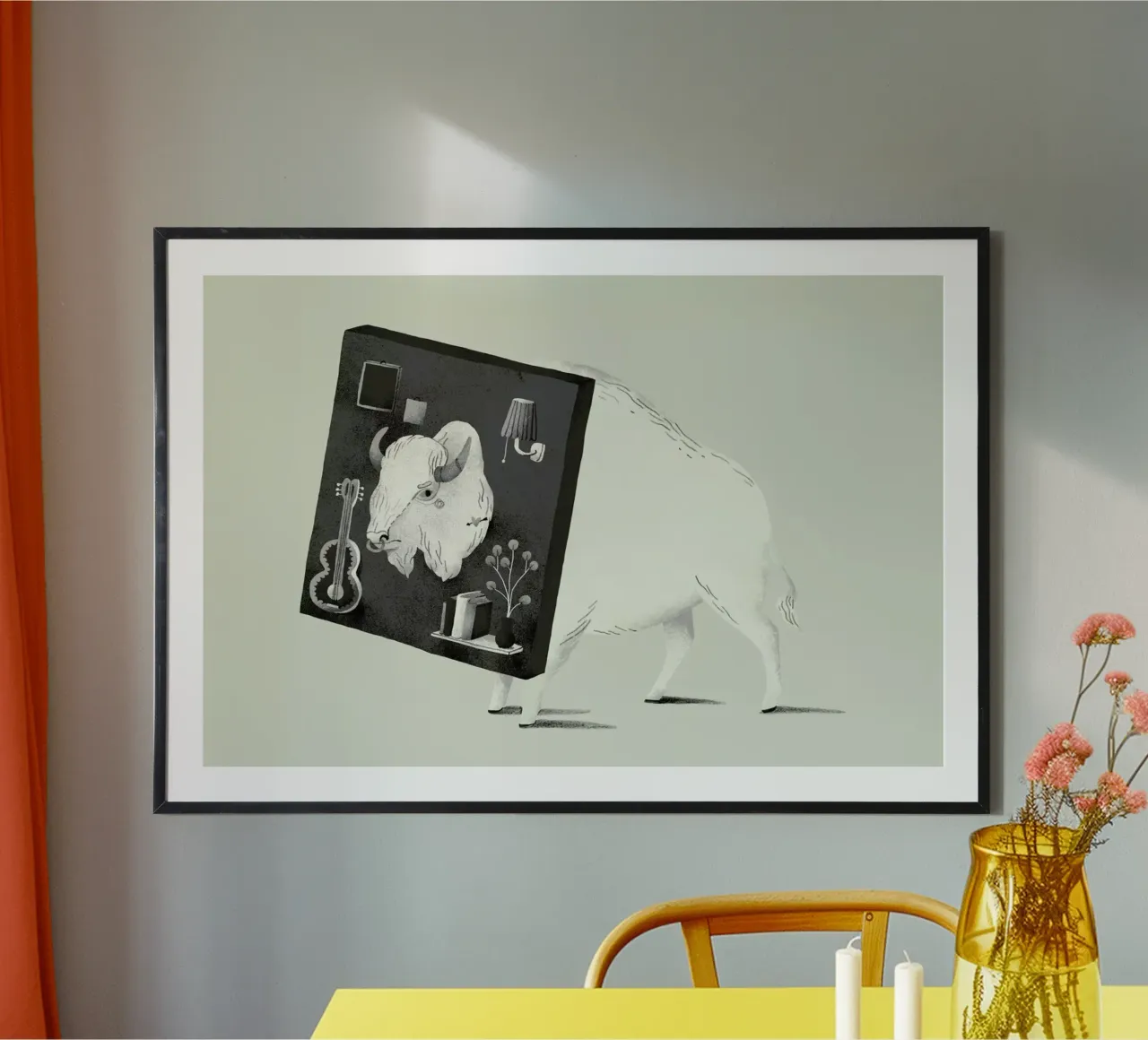 Not Amused poster con telaio in plastica da Jacques Maes