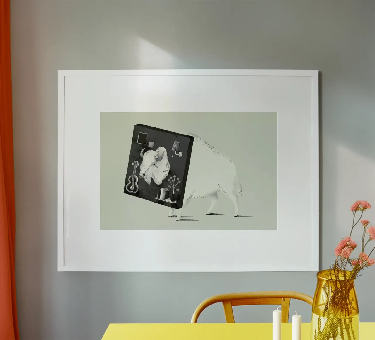 Not Amused poster con telaio in plastica da Jacques Maes
