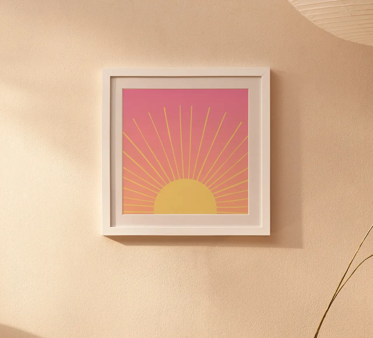 Sole poster con telaio in alluminio da All Colours