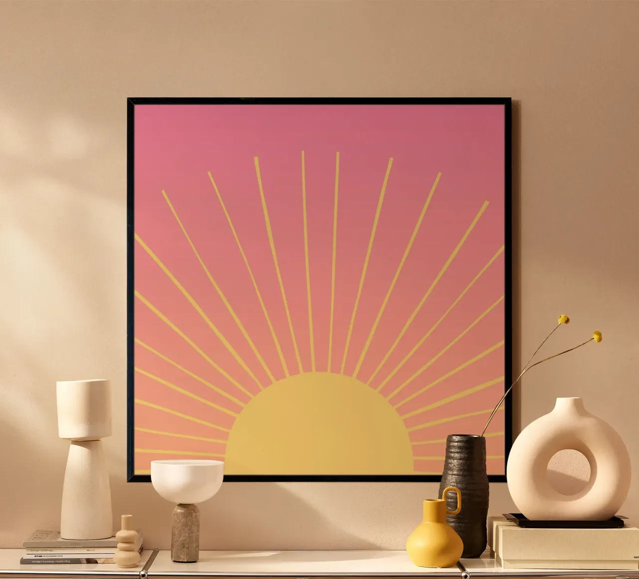 Sole poster con telaio in alluminio da All Colours