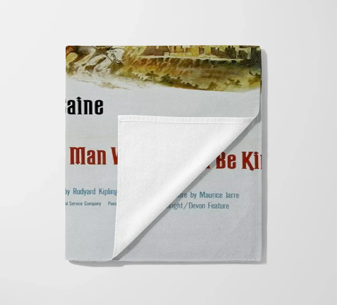 ‘The Man Who Would Be King’ Retro Movie Poster telo mare da Gallery Print and Art Limited