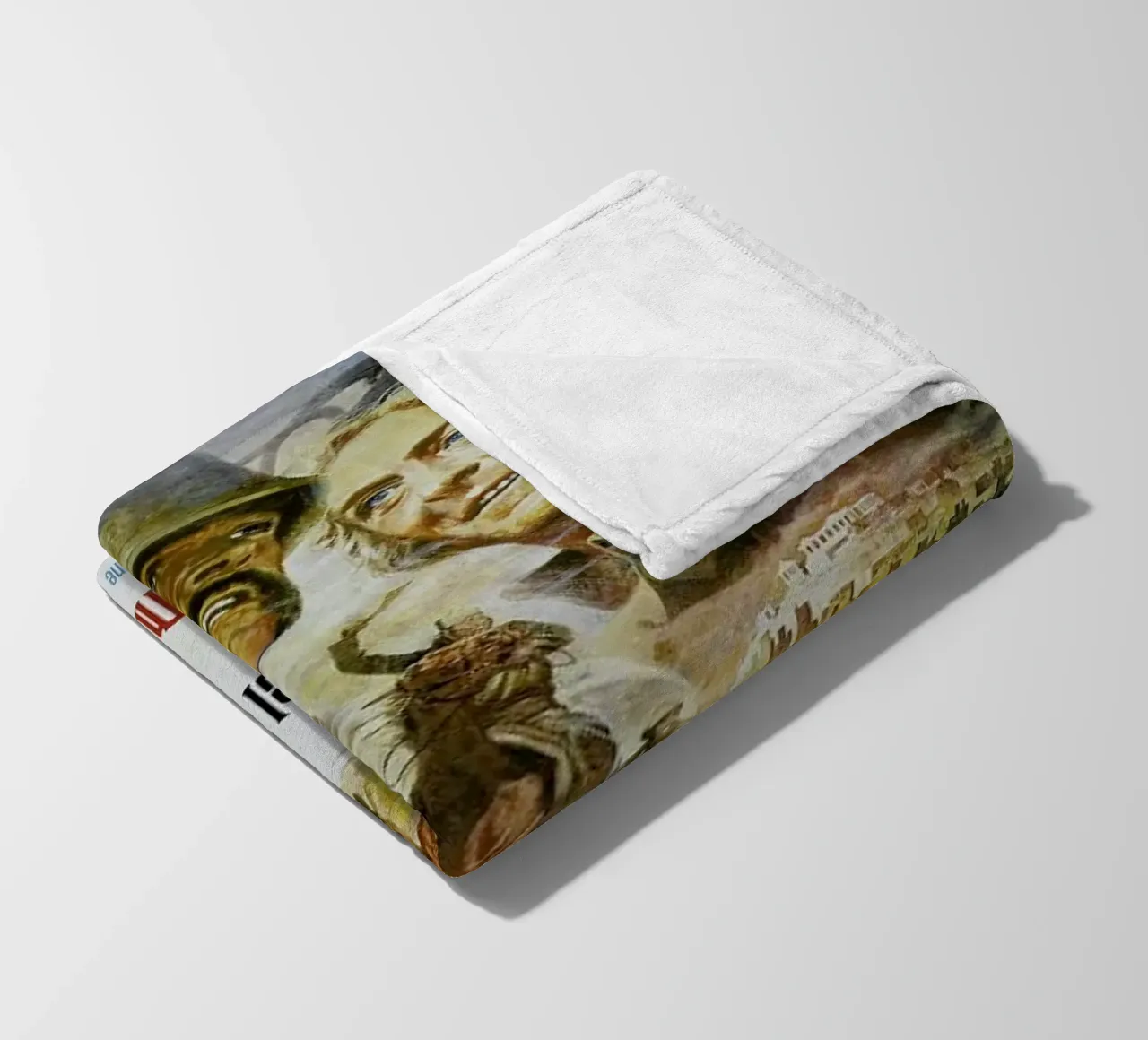 ‘The Man Who Would Be King’ Retro Movie Poster coperta in pile da Gallery Print and Art Limited