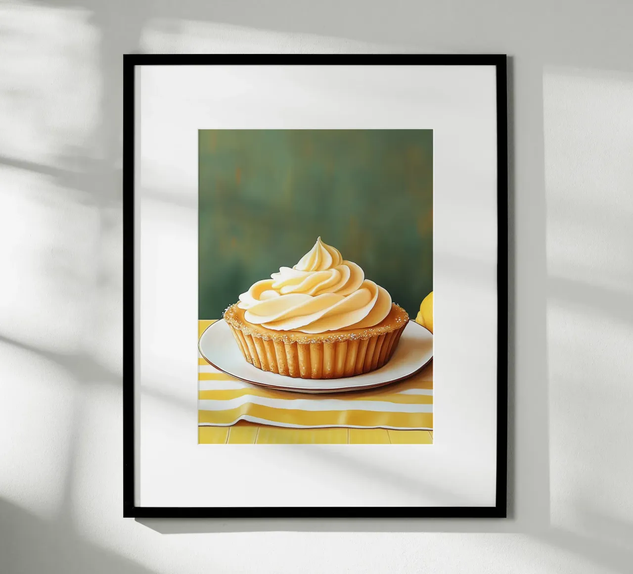 Crostata al limone poster con telaio in alluminio da Spice & Style