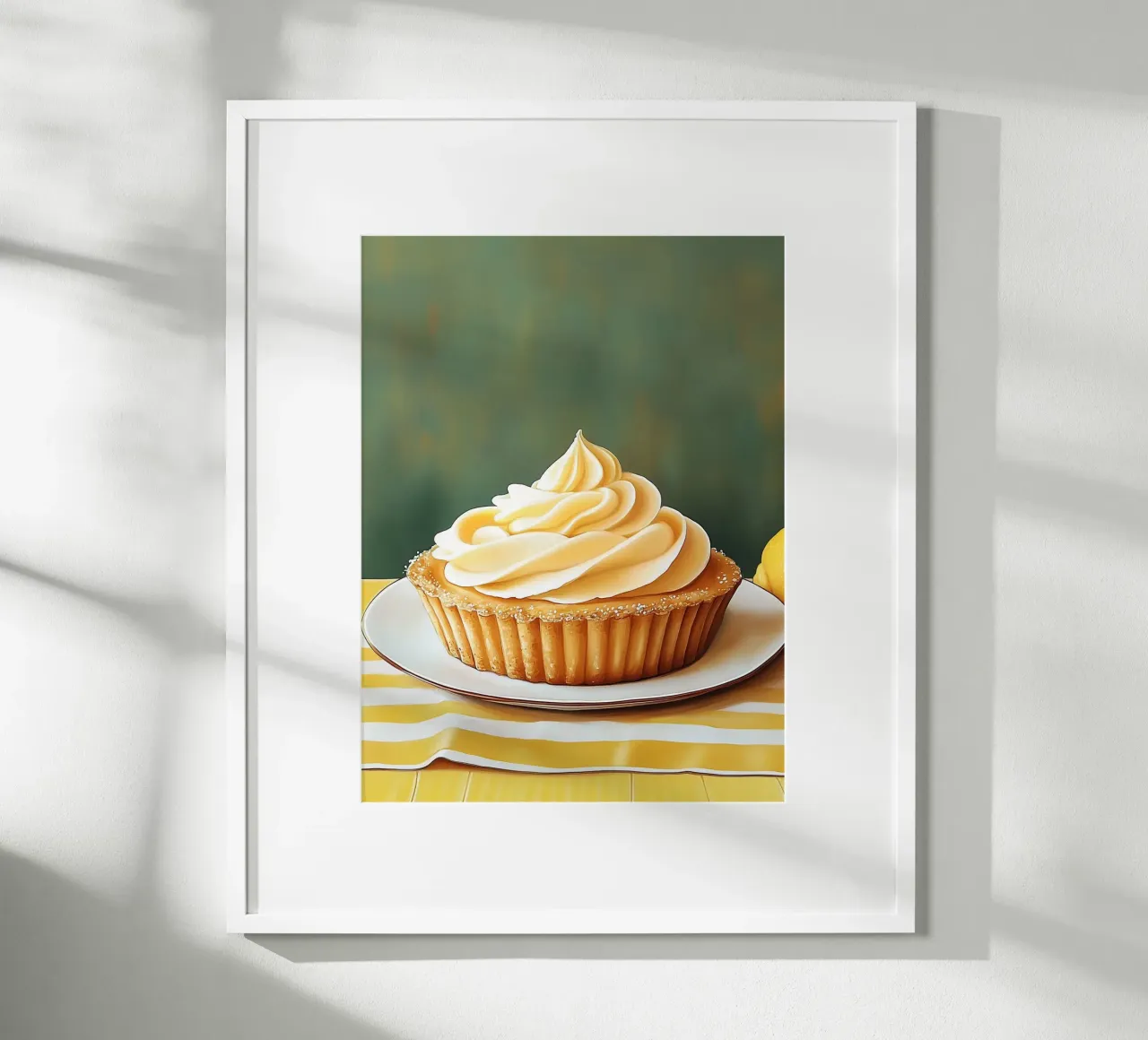 Crostata al limone poster con telaio in alluminio da Spice & Style