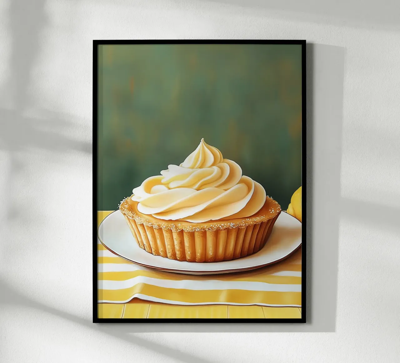 Crostata al limone poster con telaio in alluminio da Spice & Style