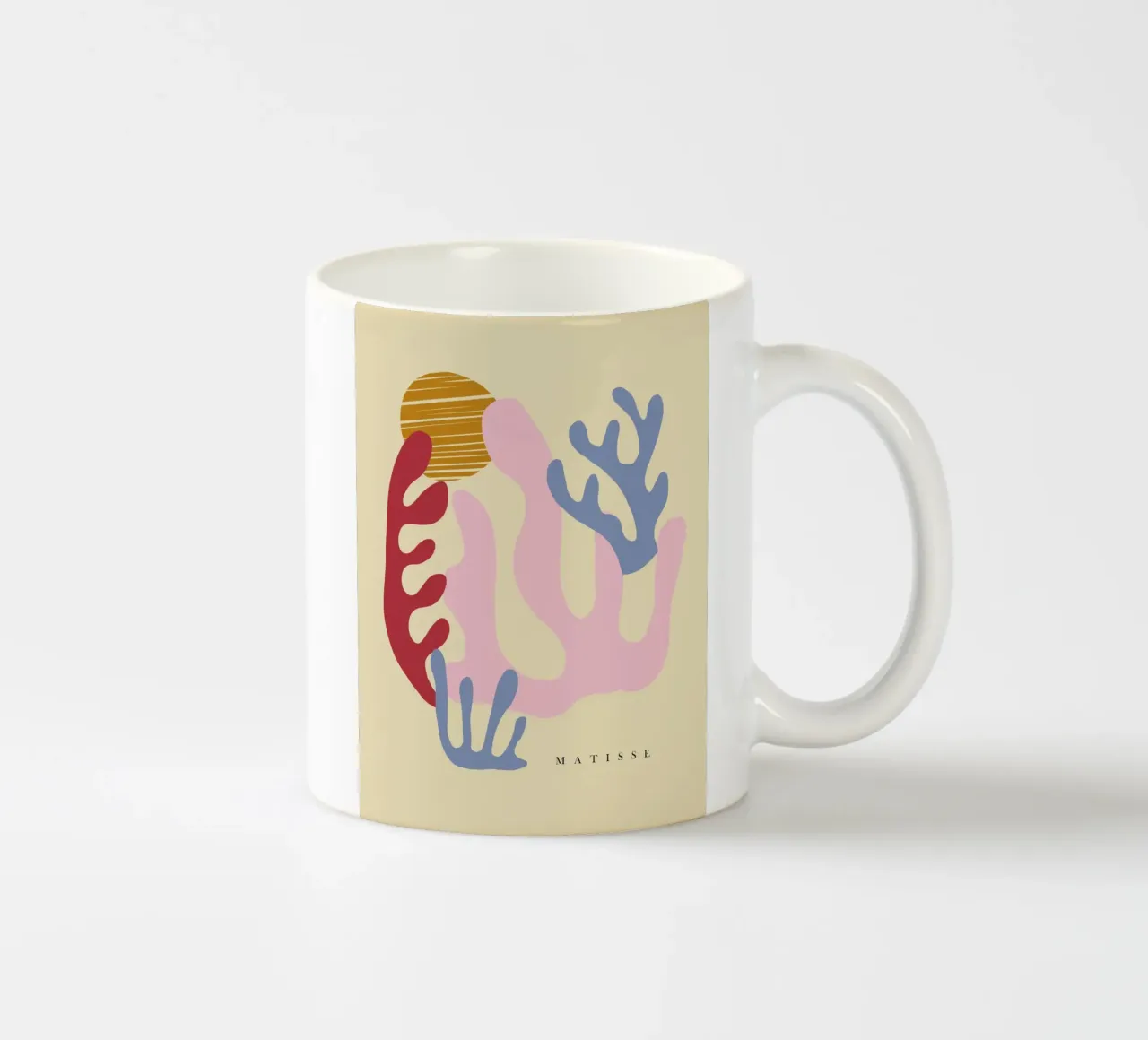 Forme di ritaglio di Matisse tazza in ceramica da Kim Hubball Studio