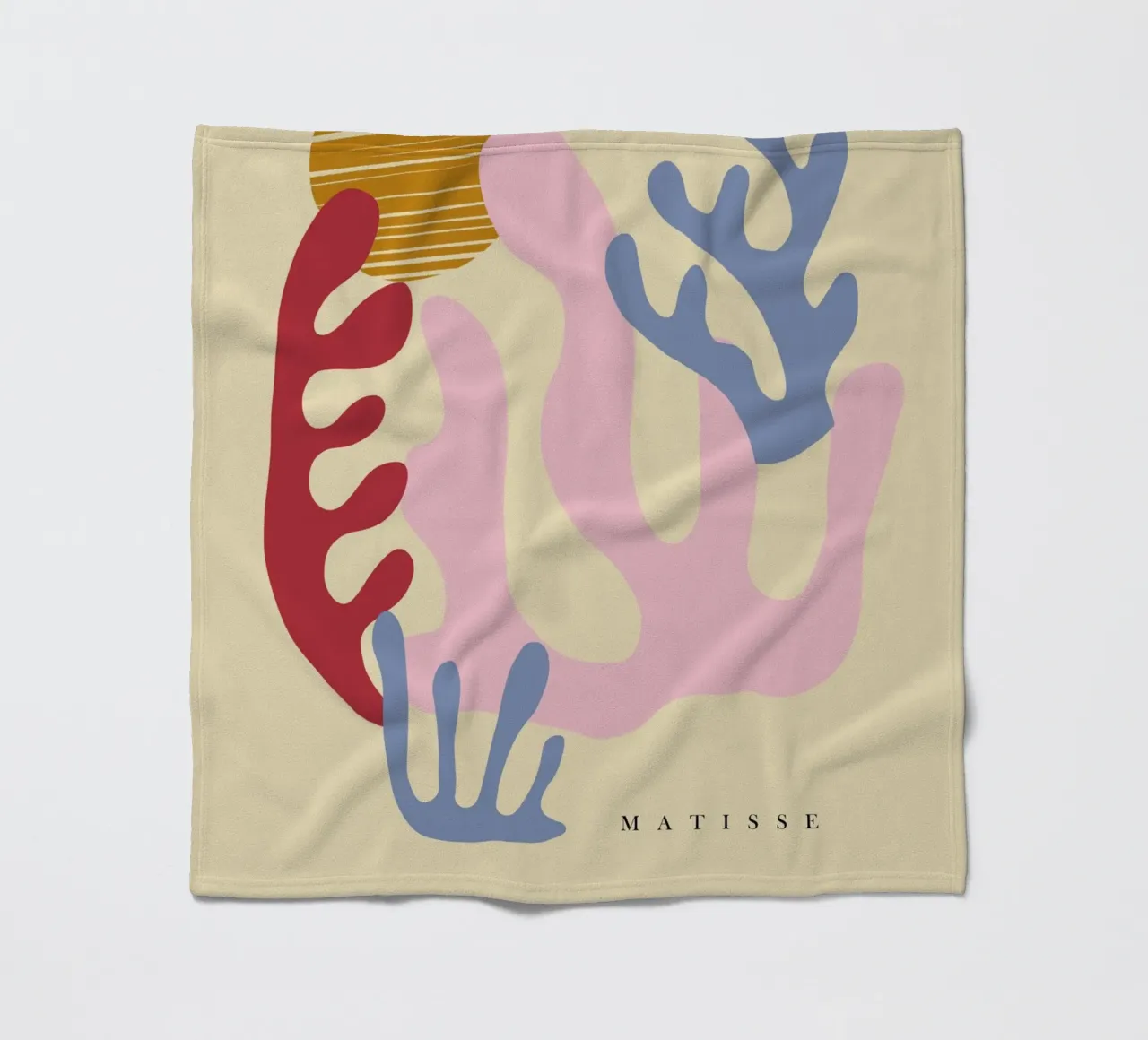 Forme di ritaglio di Matisse coperta in pile da Kim Hubball Studio