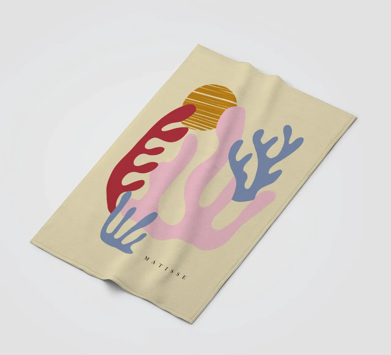 Forme di ritaglio di Matisse coperta in pile da Kim Hubball Studio