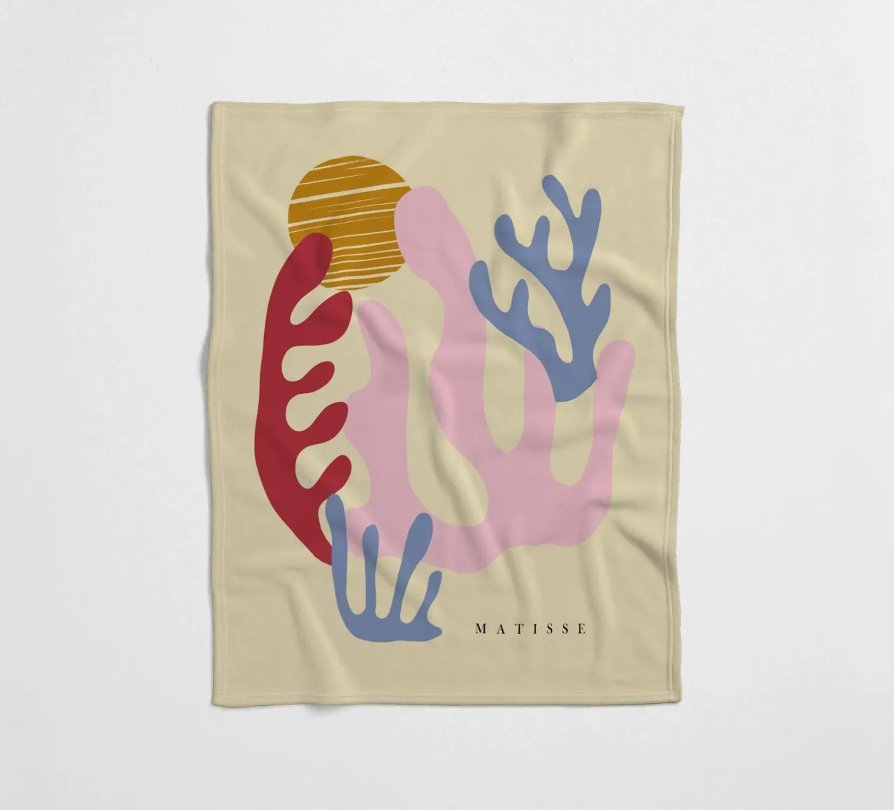 Forme di ritaglio di Matisse coperta in pile da Kim Hubball Studio