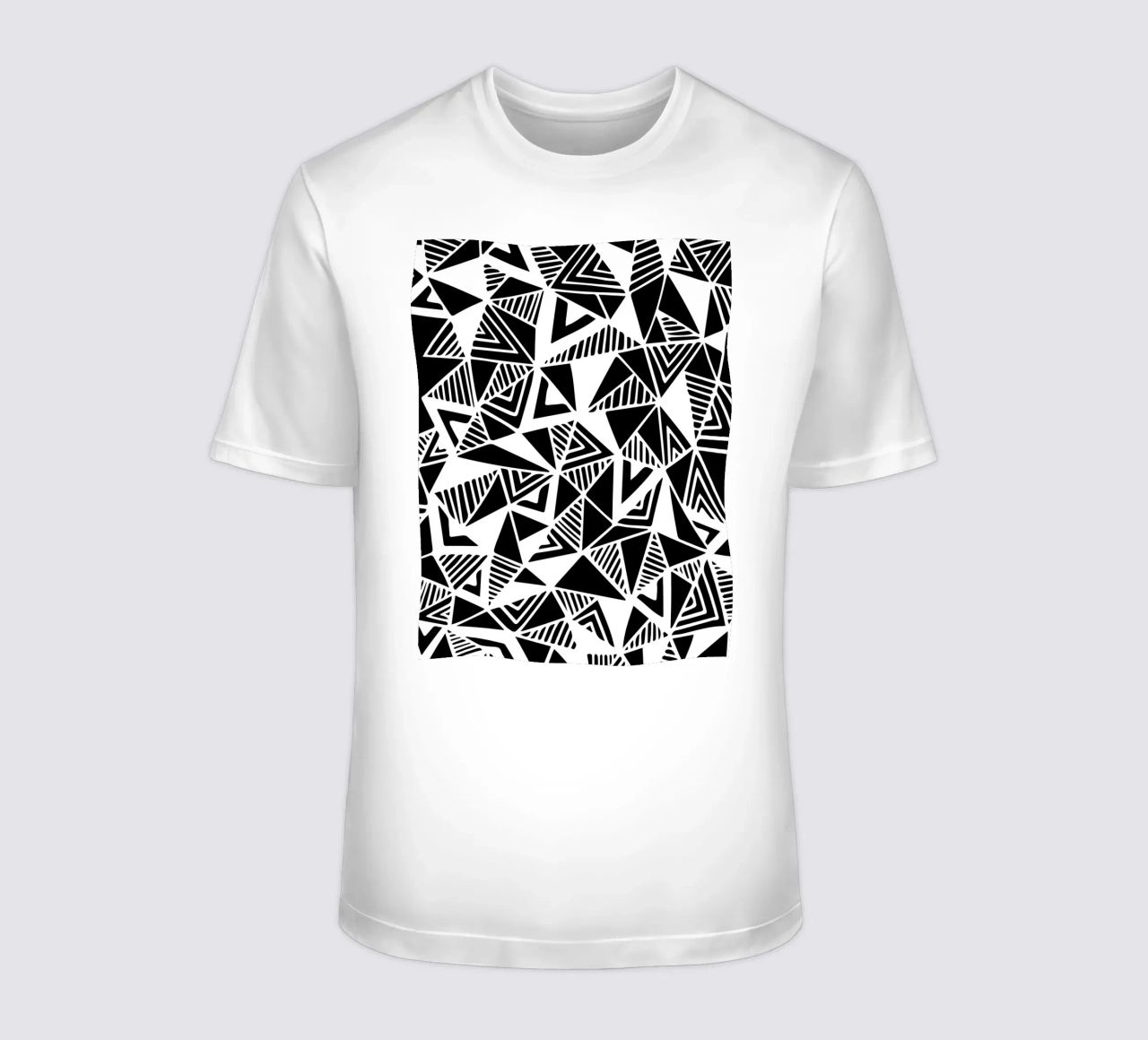 Jazzy Triangles Pattern t-shirt da Kim Hubball Studio