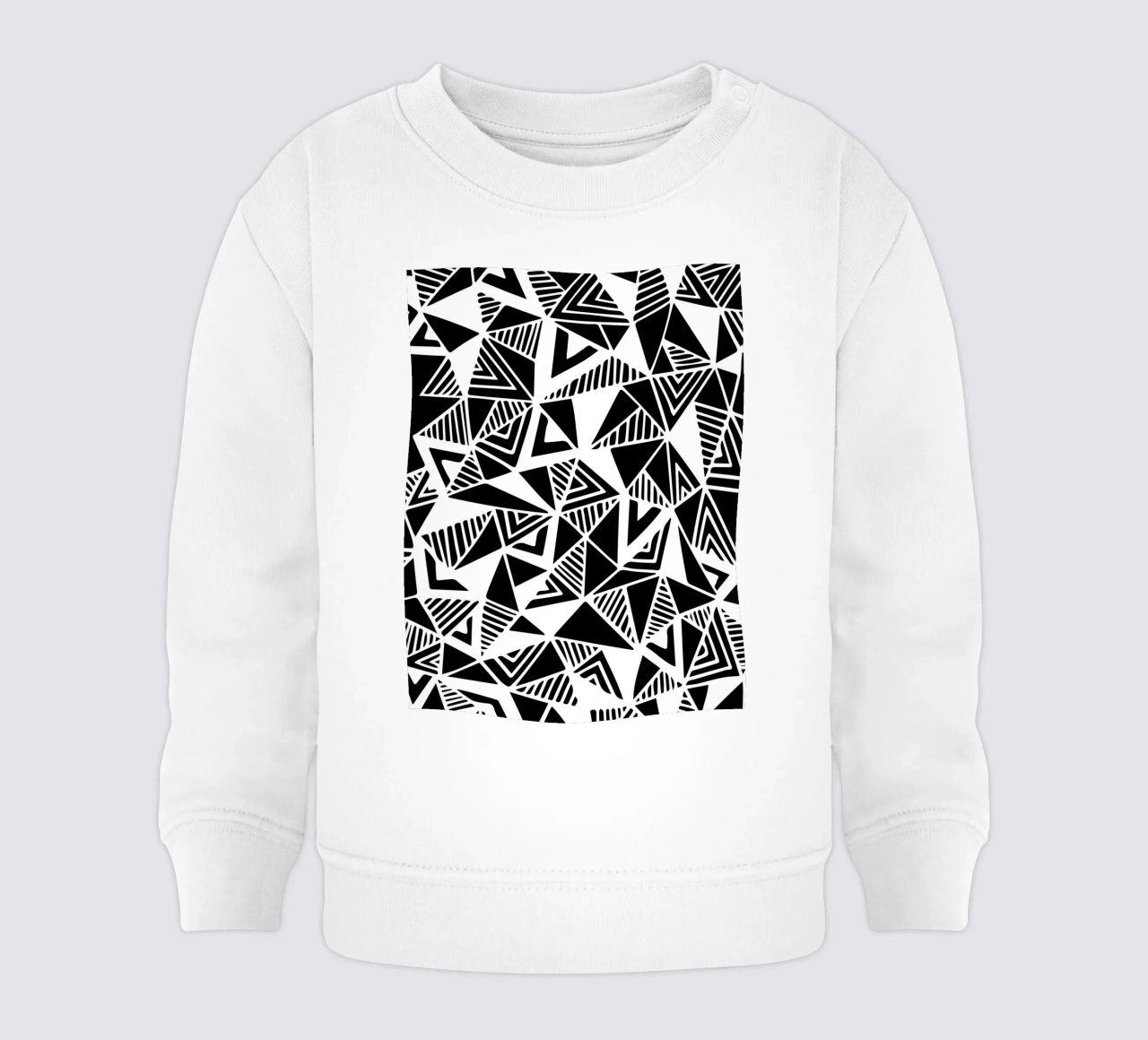 Jazzy Triangles Pattern felpa neonato da Kim Hubball Studio