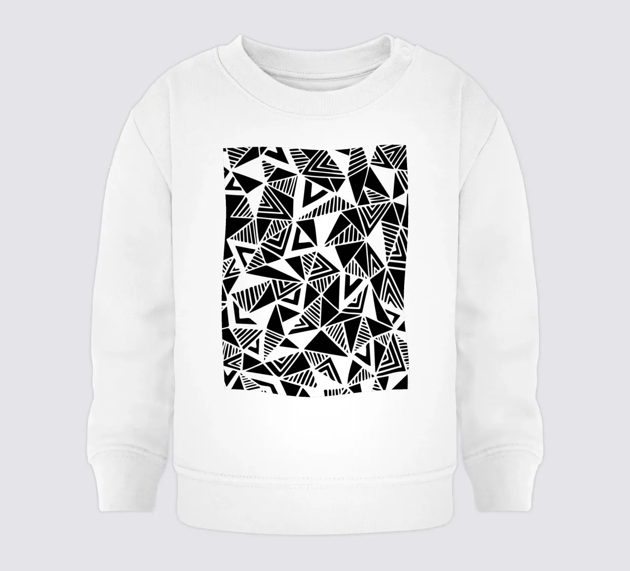 Patrón Jazzy Triangles sudadera de bebé de Kim Hubball Studio