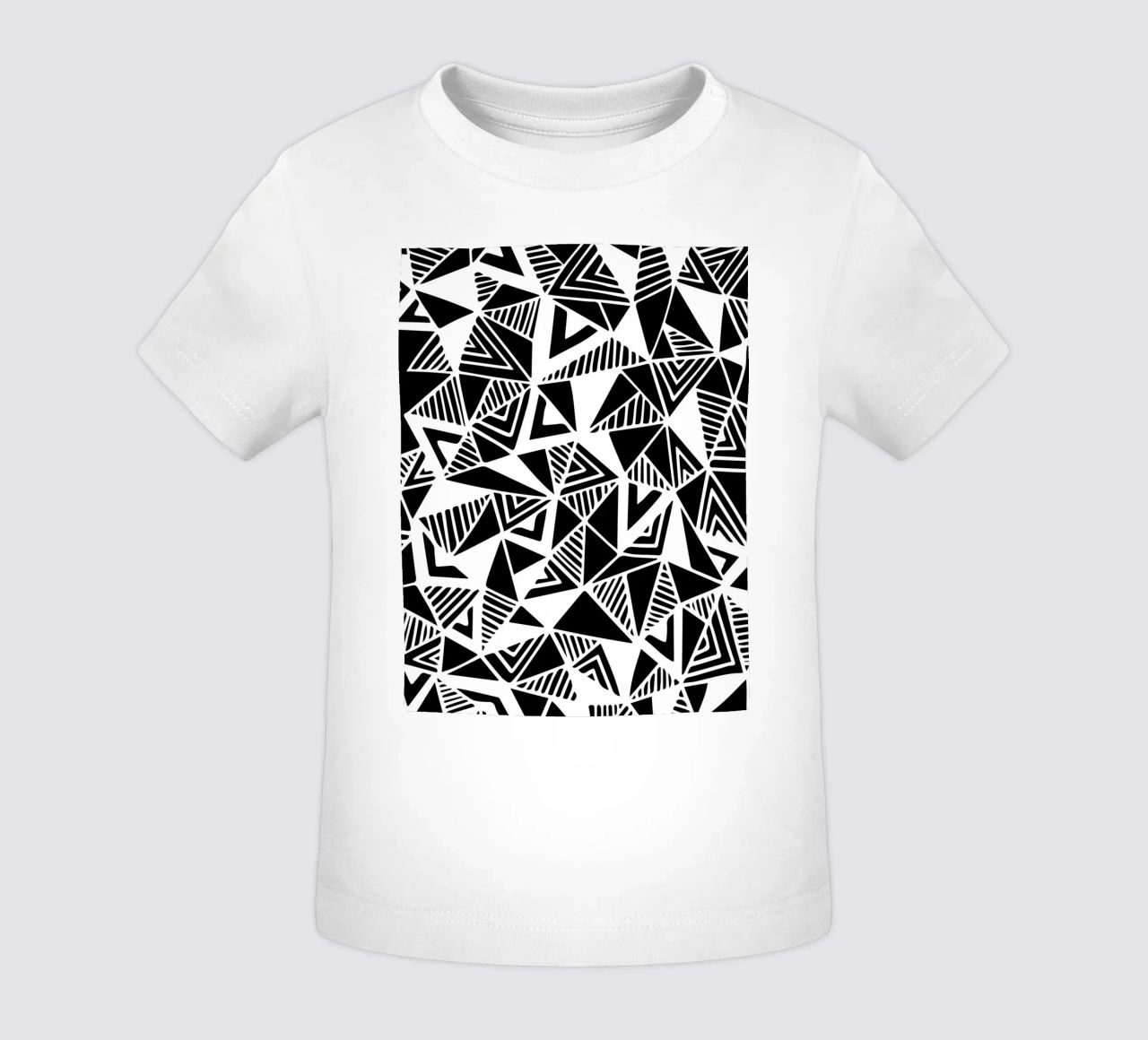 Jazzy Triangles Pattern maglietta neonato da Kim Hubball Studio