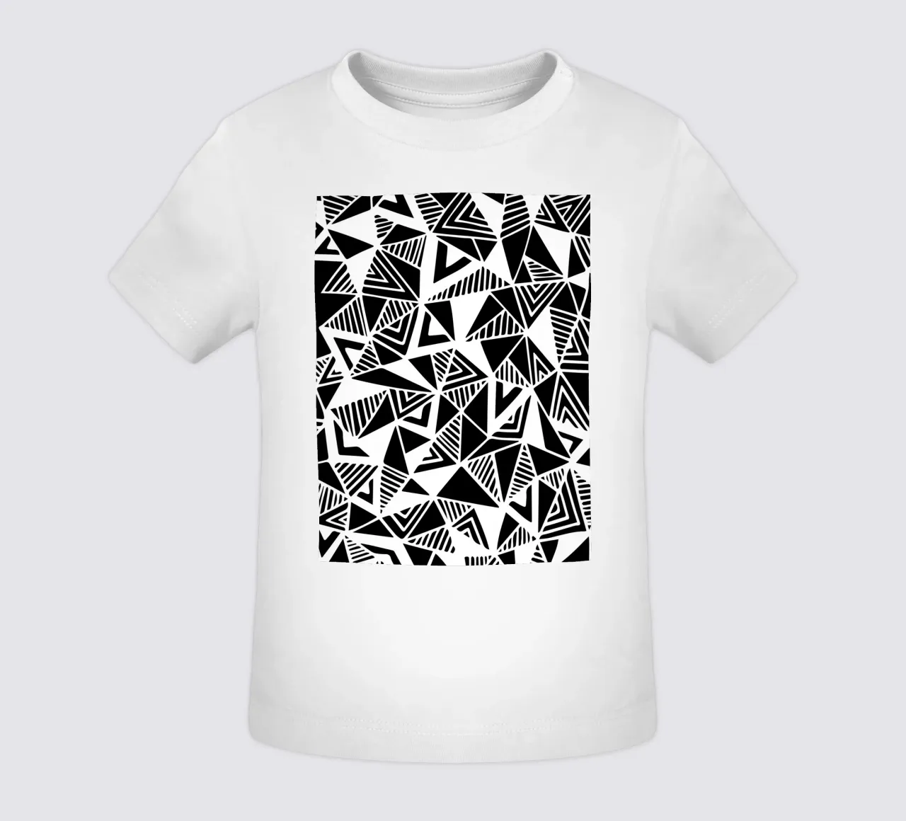 Jazzy Triangles Pattern maglietta neonato da Kim Hubball Studio