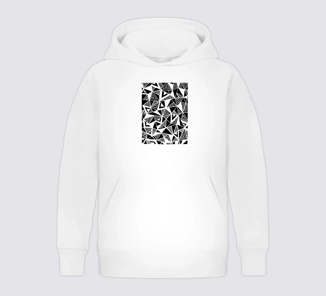 Jazzy Triangles Pattern felpa bambino con cappuccio da Kim Hubball Studio