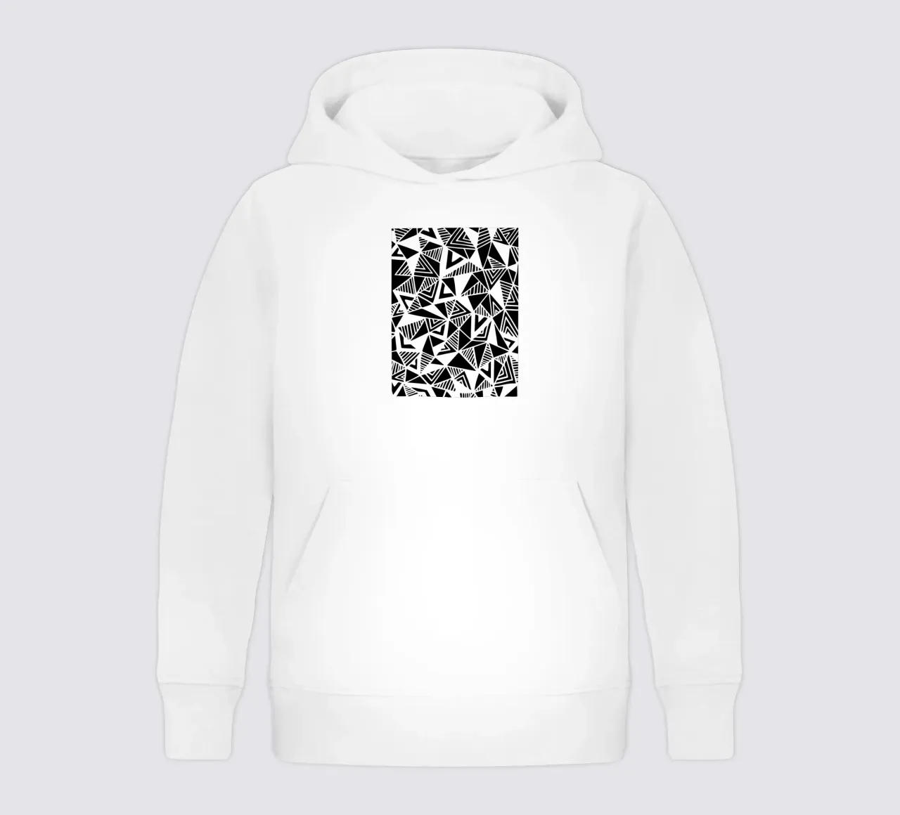 Jazzy Triangles Pattern felpa bambino con cappuccio da Kim Hubball Studio