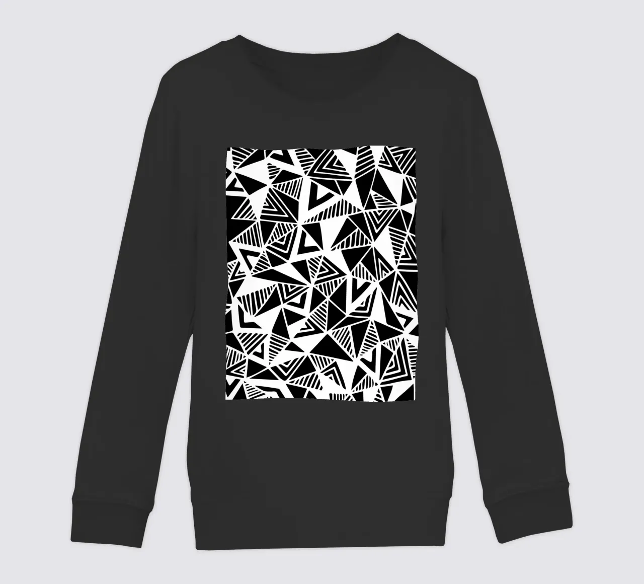 Jazzy Triangles Pattern felpa bambino da Kim Hubball Studio