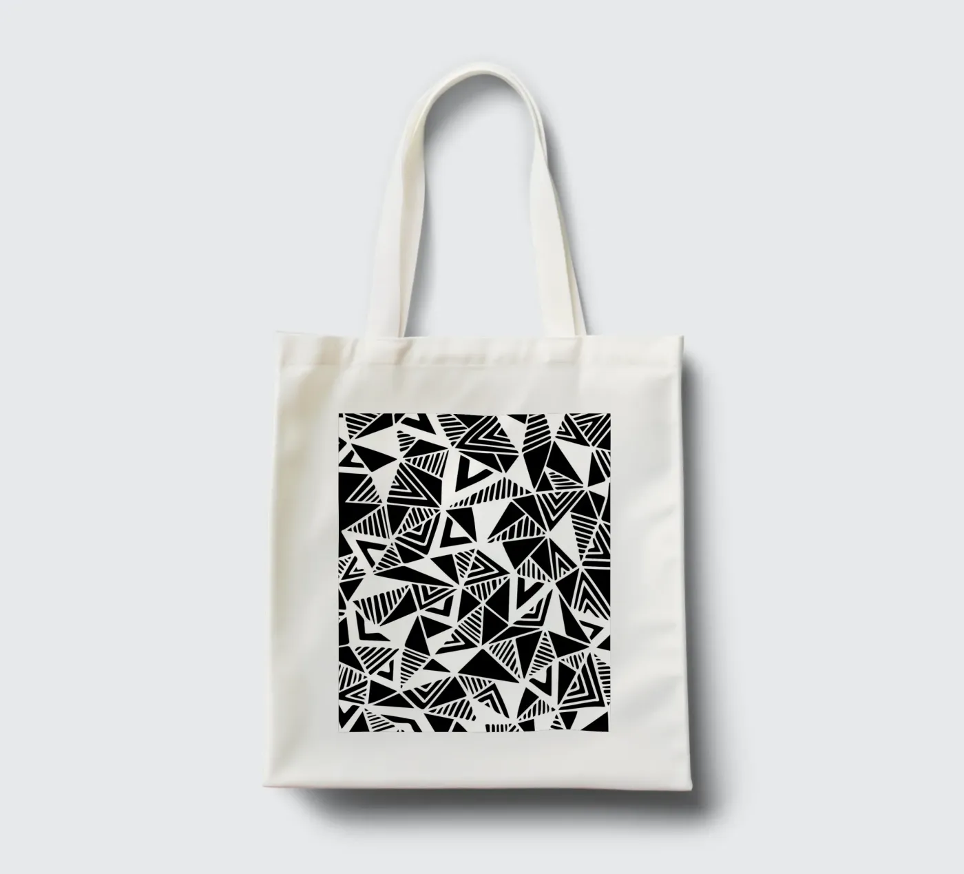 Jazzy Triangles Pattern tote bag by Kim Hubball Studio