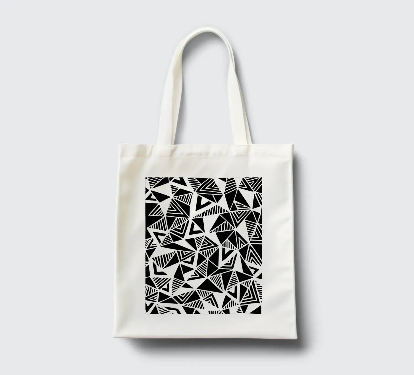 Jazzy Triangles Pattern tote bag by Kim Hubball Studio