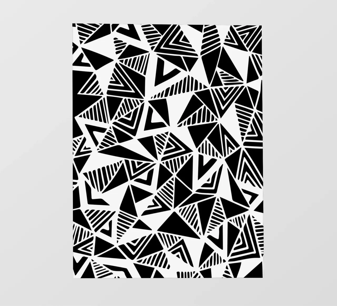 Jazzy Triangles Pattern backlit film by Kim Hubball Studio