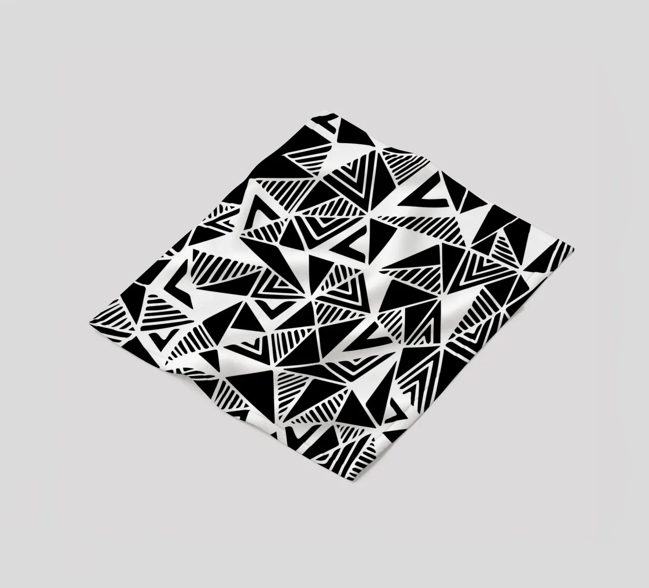 Jazzy Triangles Pattern fleece blanket by Kim Hubball Studio
