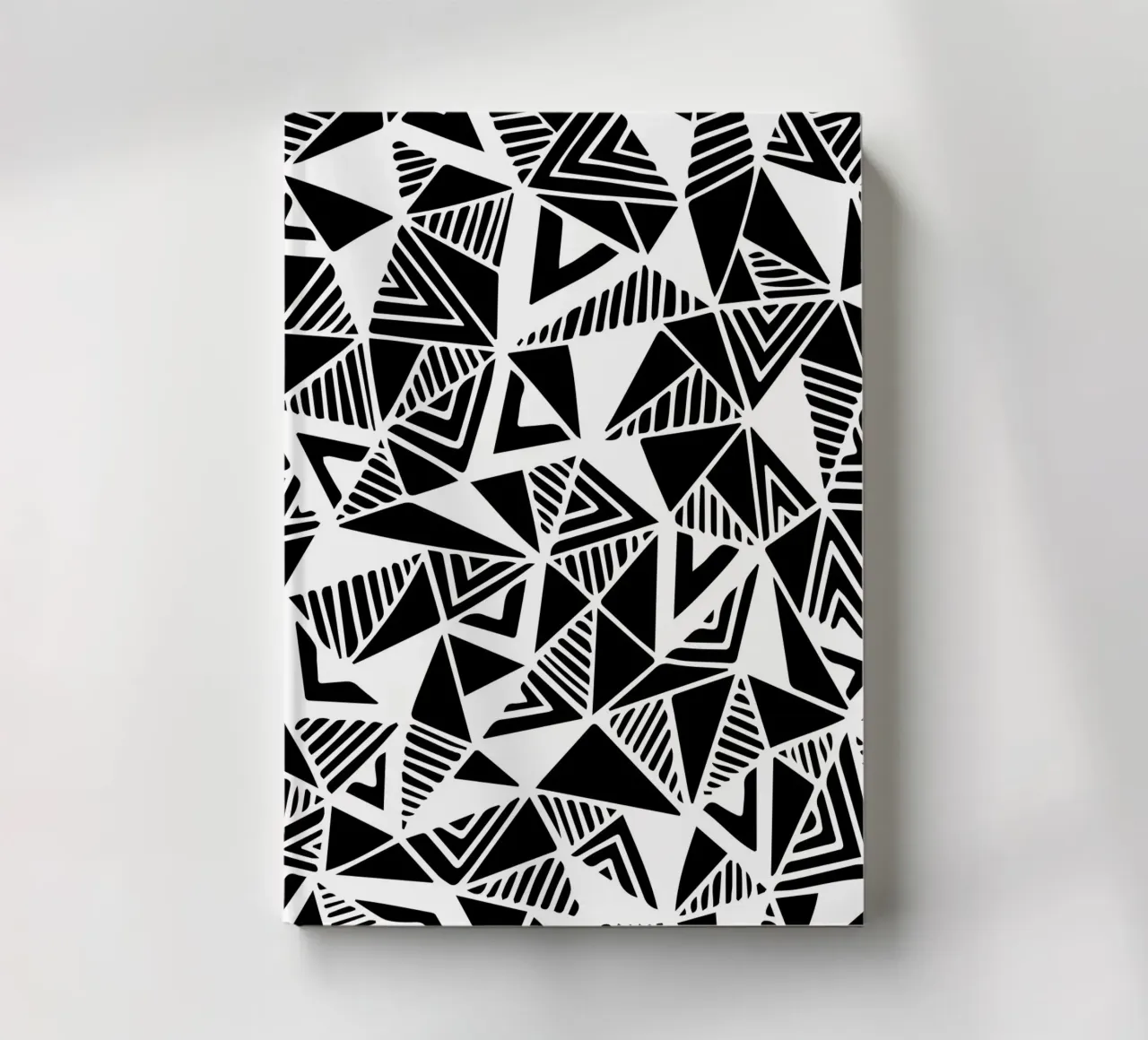Jazzy Triangles Pattern notebook by Kim Hubball Studio
