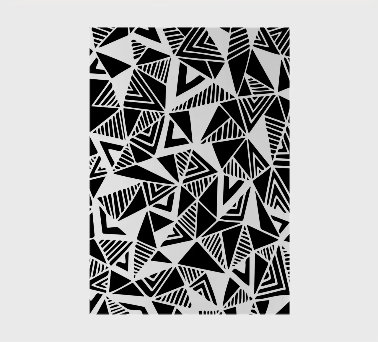 Jazzy Triangles Pattern notebook by Kim Hubball Studio