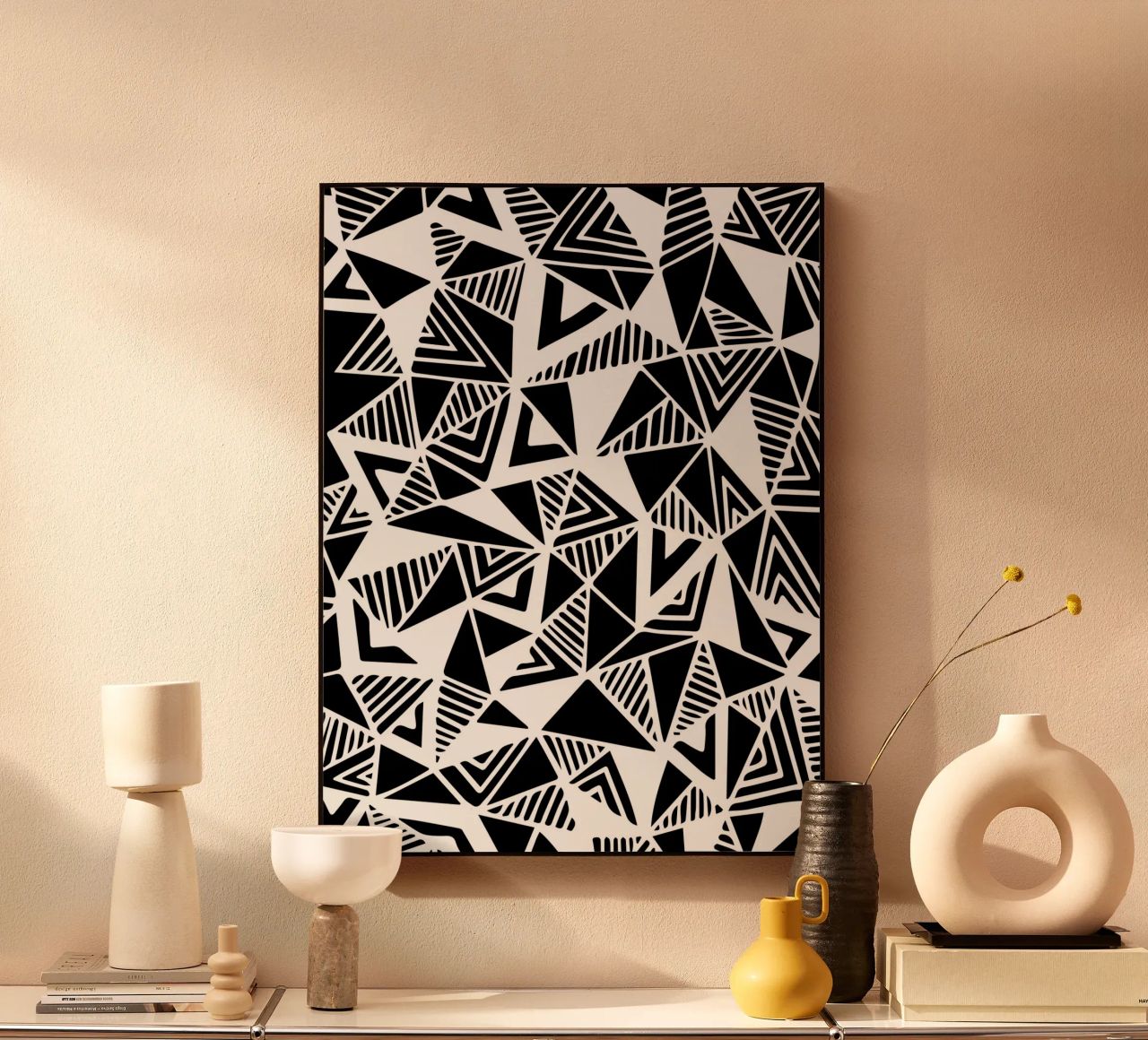 Jazzy Triangles Pattern plexiglass da Kim Hubball Studio