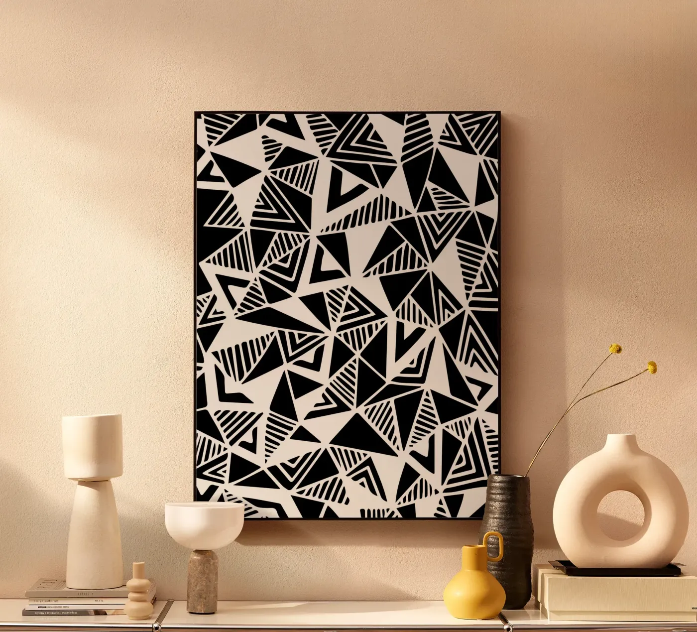 Jazzy Triangles Pattern plexiglass da Kim Hubball Studio