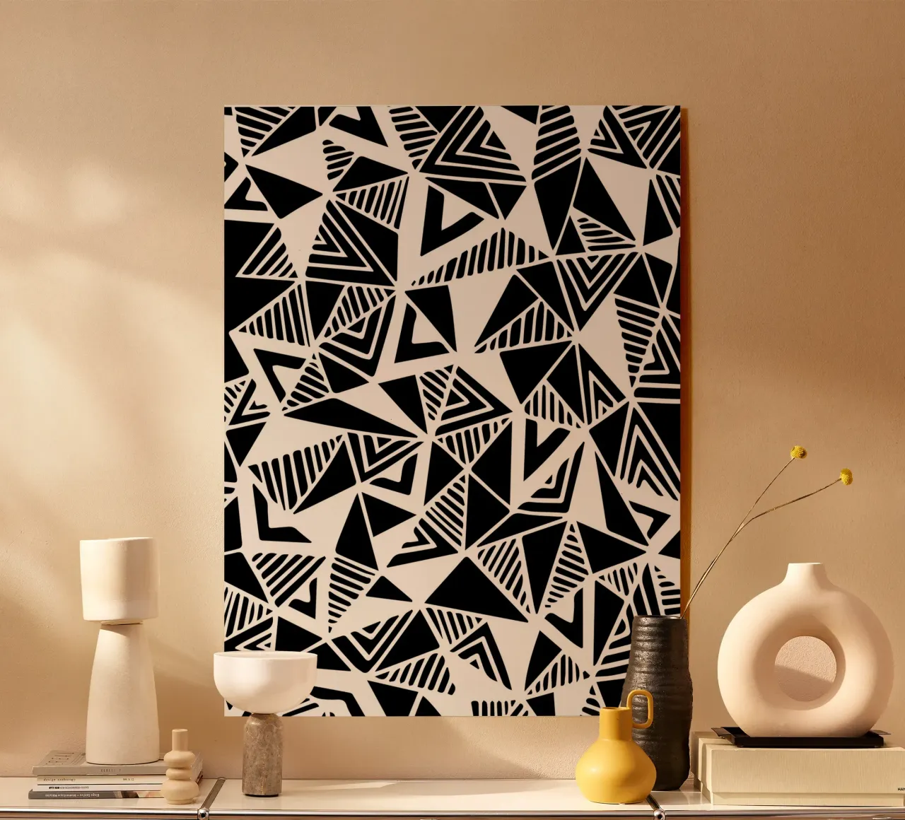 Jazzy Triangles Pattern plexiglass da Kim Hubball Studio