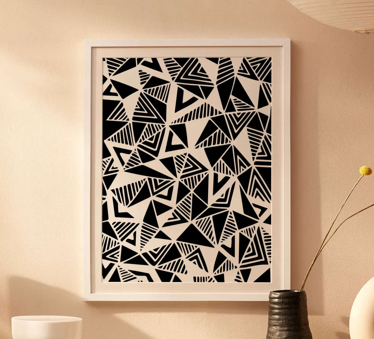 Jazzy Triangles Pattern poster da Kim Hubball Studio