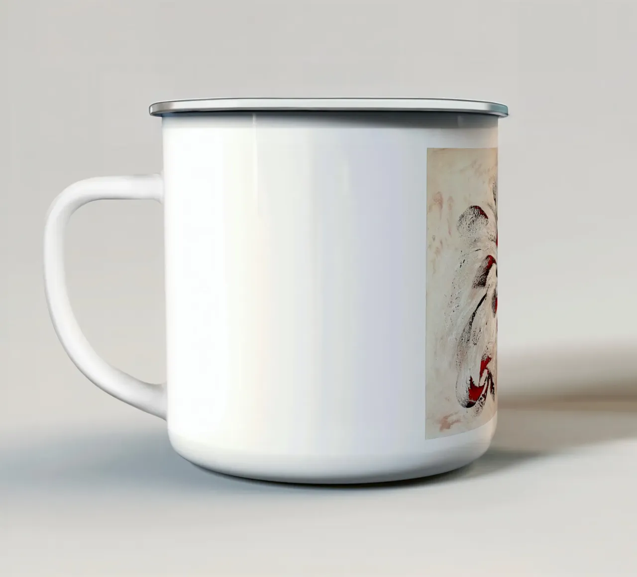 BORN TO BE ALIVE tazza in smalto da Thierry Vobmann Abstract painting