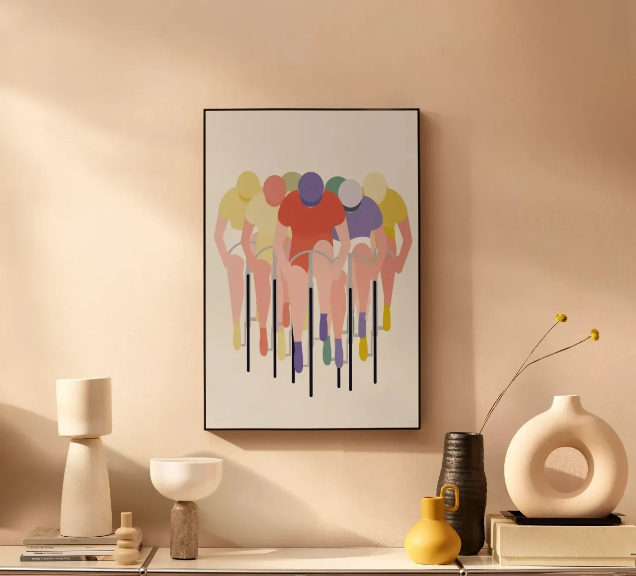 Cykelløb acryl van Swen Swensøn