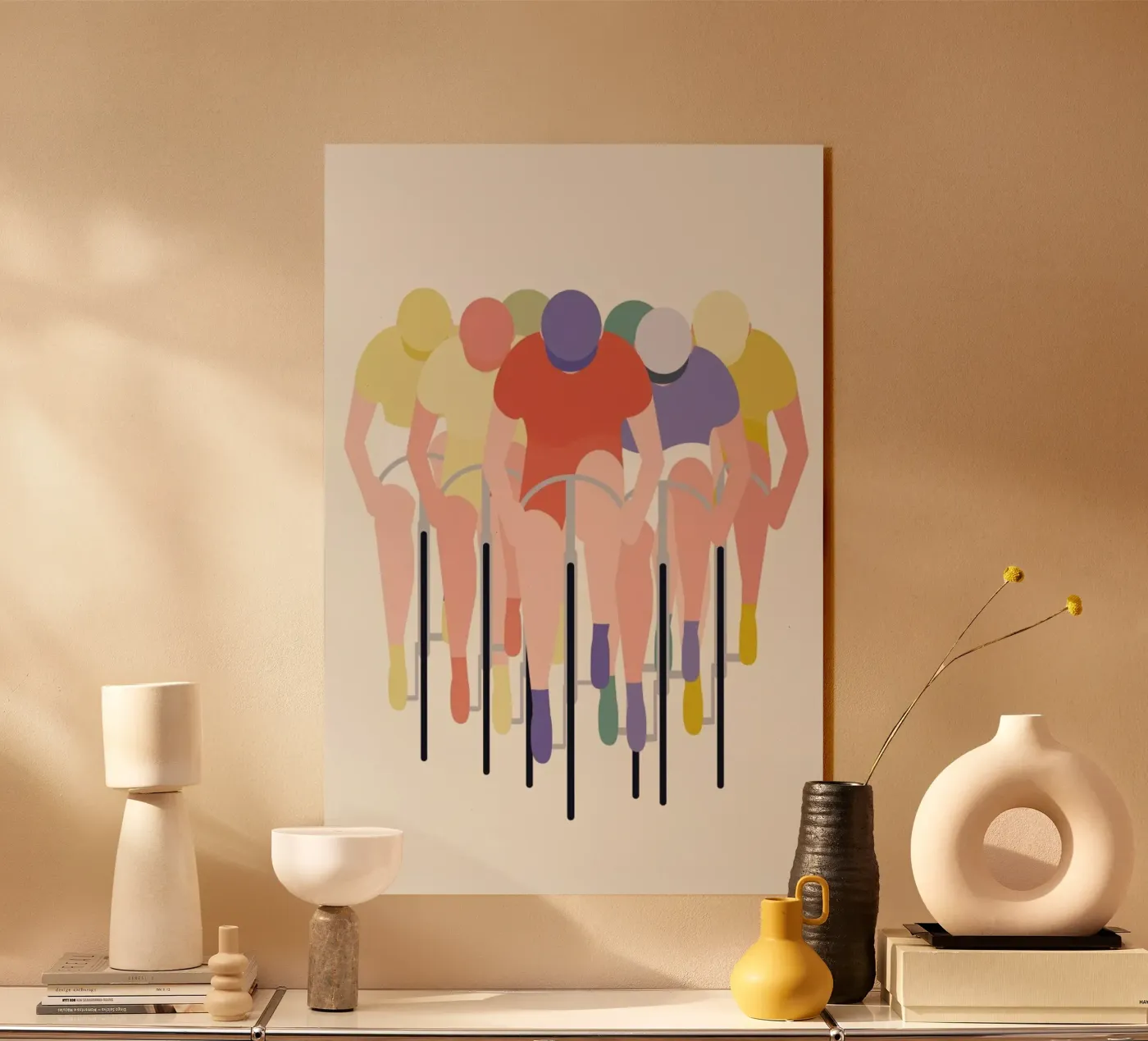 Cykelløb acryl van Swen Swensøn