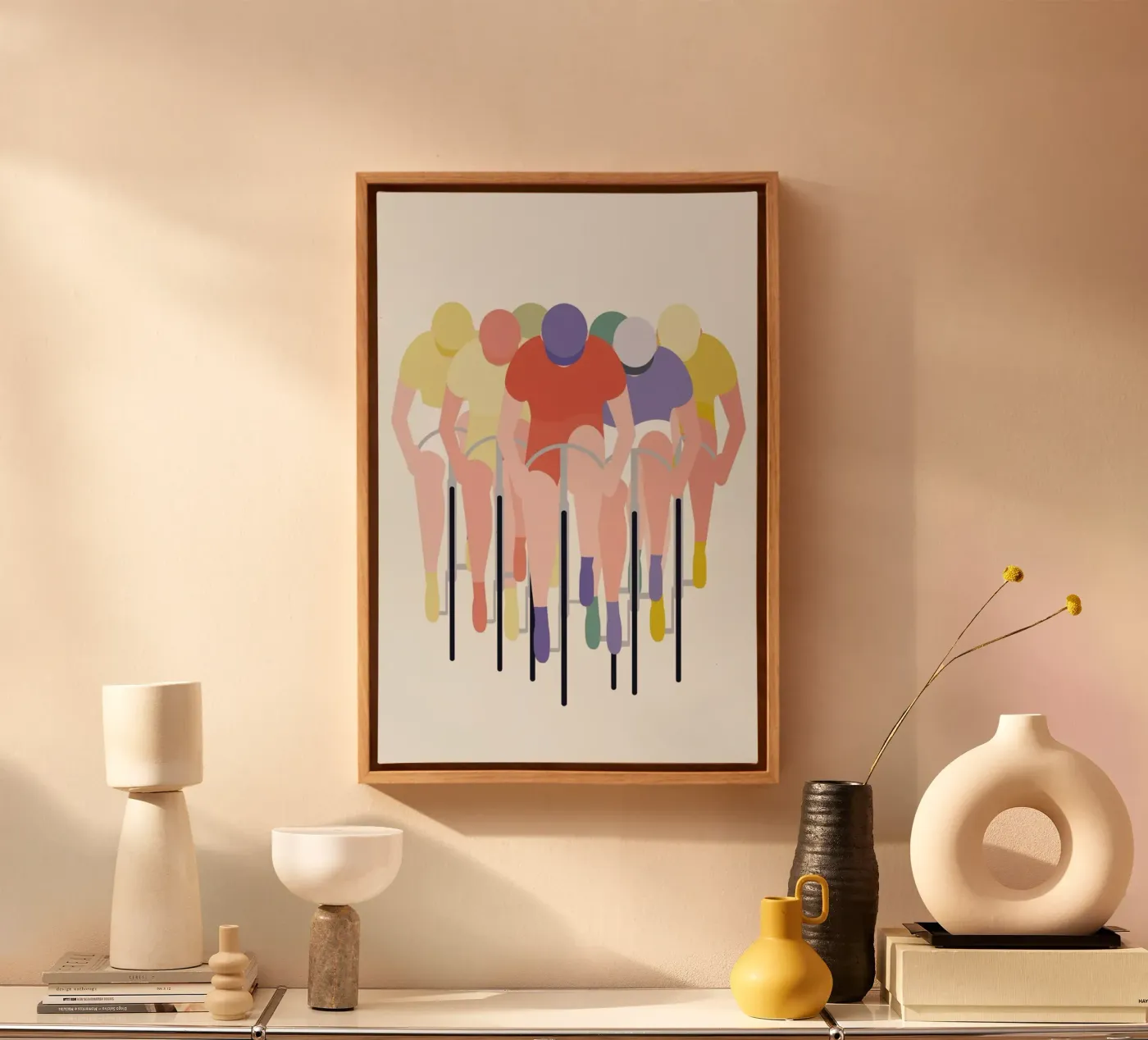 Cykelløb canvas by Swen Swensøn