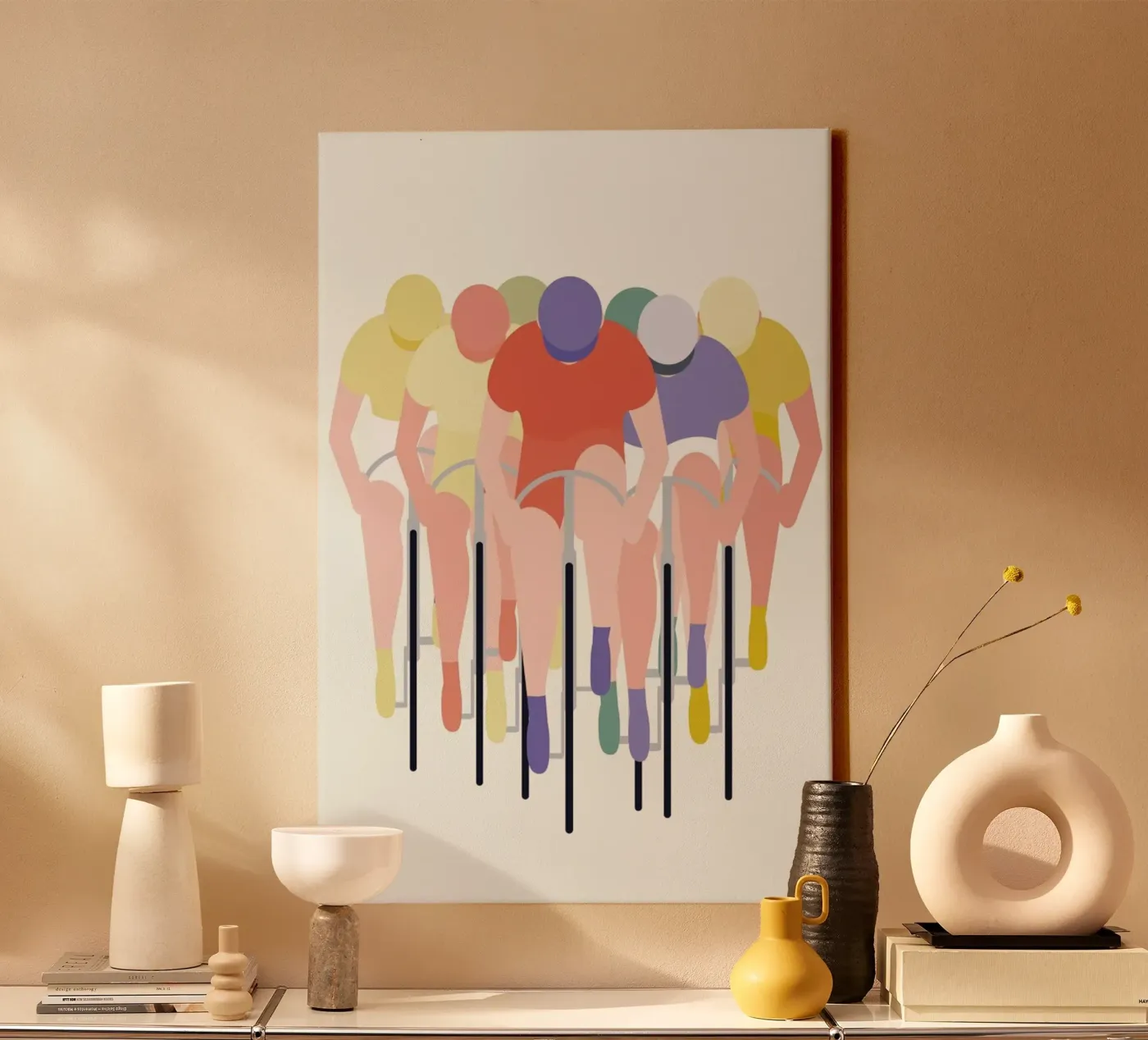 Cykelløb canvas by Swen Swensøn