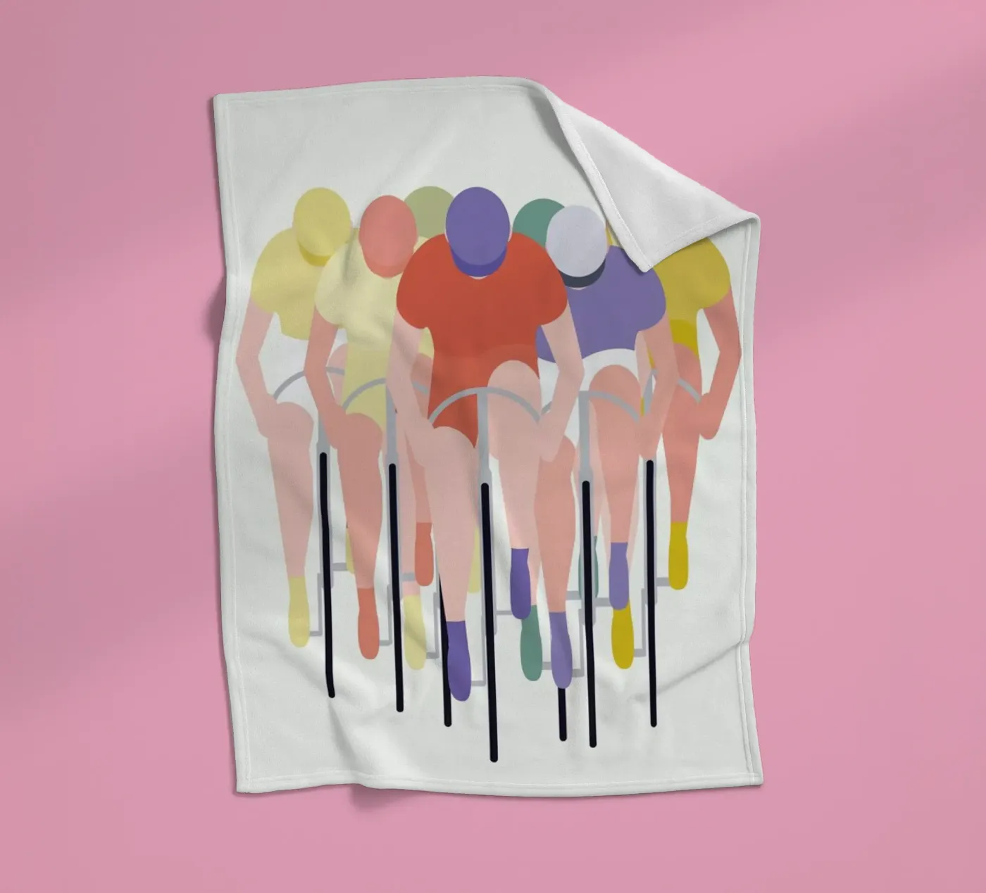 Cykelløb fleecedeken van Swen Swensøn