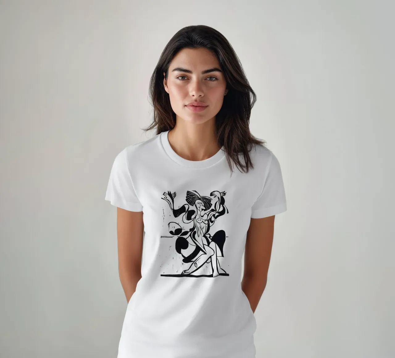 Ernst Ludwig Kirchner - Dancing Mary Wigman t-shirt da Old Masters