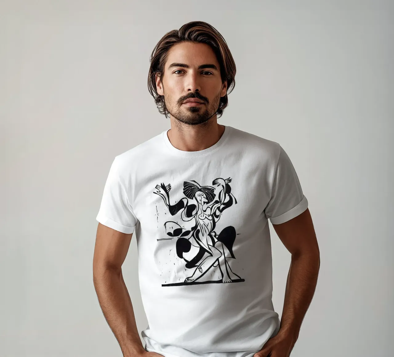 Ernst Ludwig Kirchner - Dancing Mary Wigman t-shirt da Old Masters