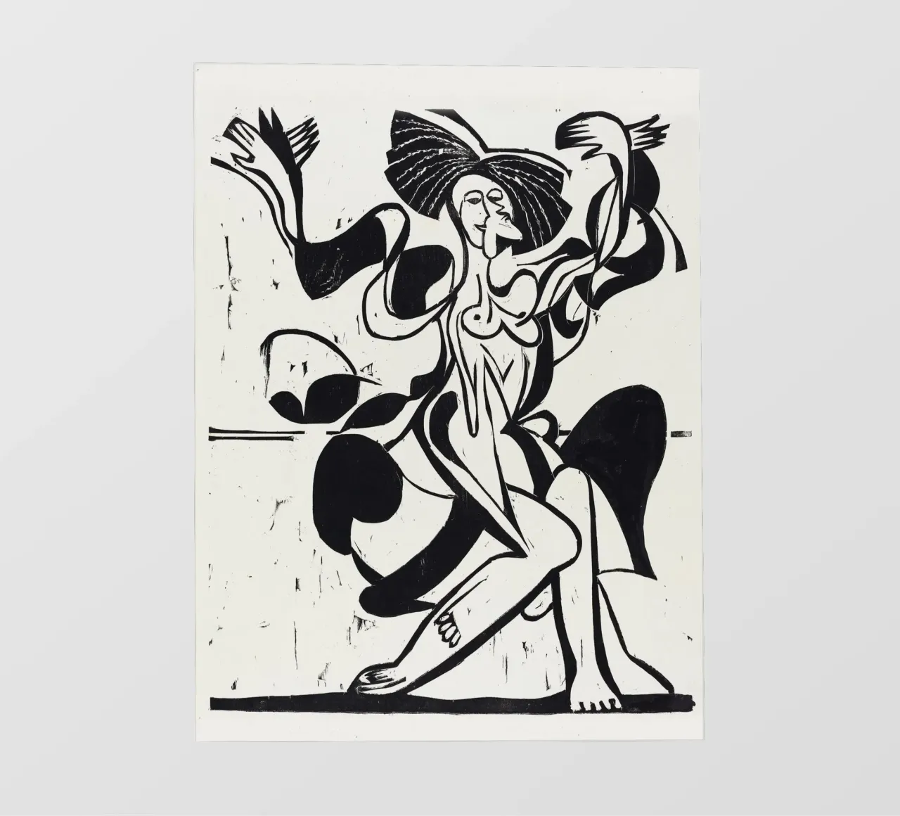 Ernst Ludwig Kirchner - Dancing Mary Wigman telo in pvc da Old Masters