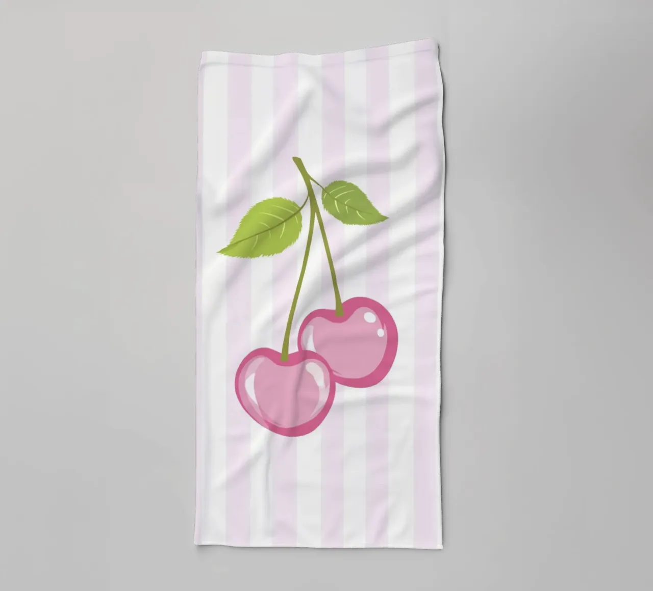 Minimalistisch kersengebak badhanddoek van Modern Muse