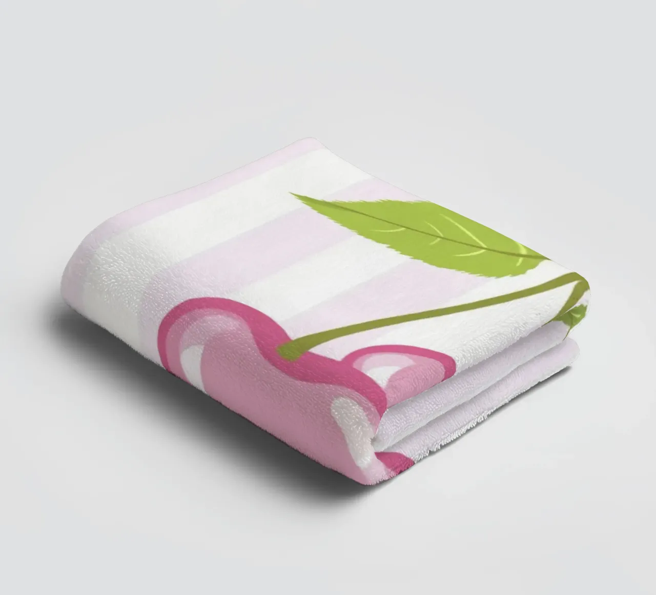 Minimalistisch kersengebak badhanddoek van Modern Muse