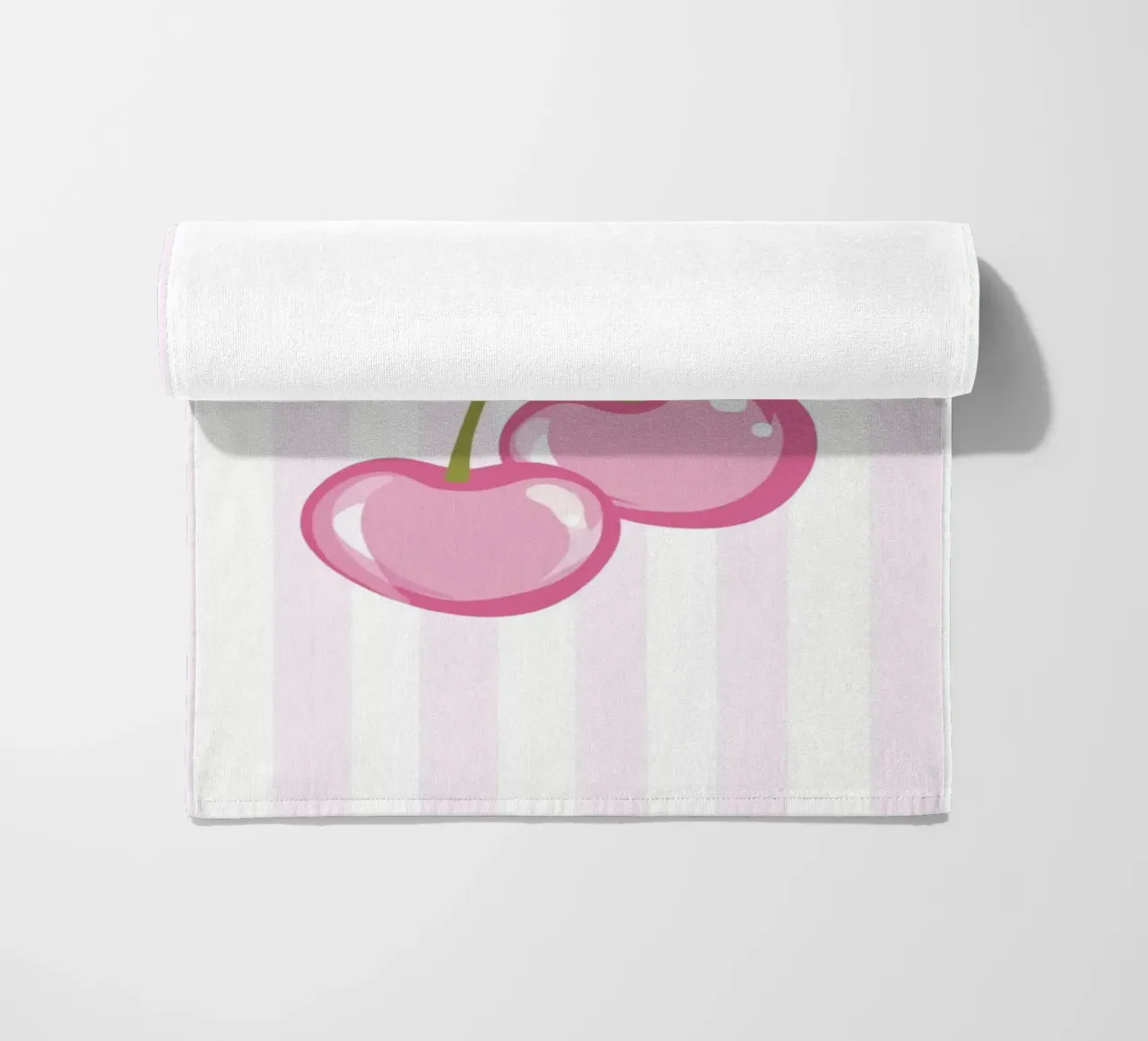 Minimalistisch kersengebak strandhanddoek van Modern Muse