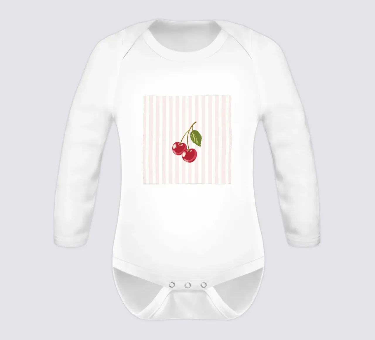 Délice de cerises minimaliste body manches longues de Modern Muse