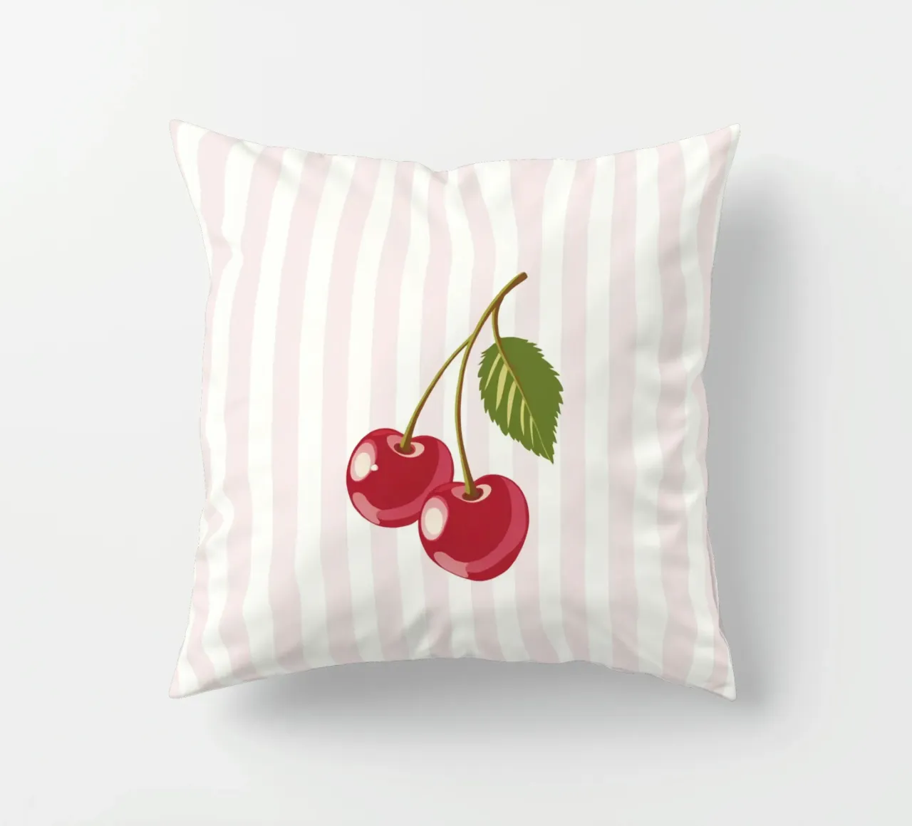 Minimalist Cherry Delight decorative cushion by Modern Muse
