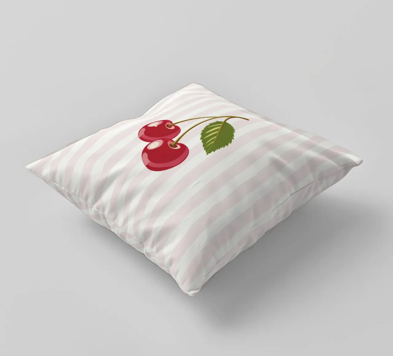 Minimalist Cherry Delight decorative cushion by Modern Muse