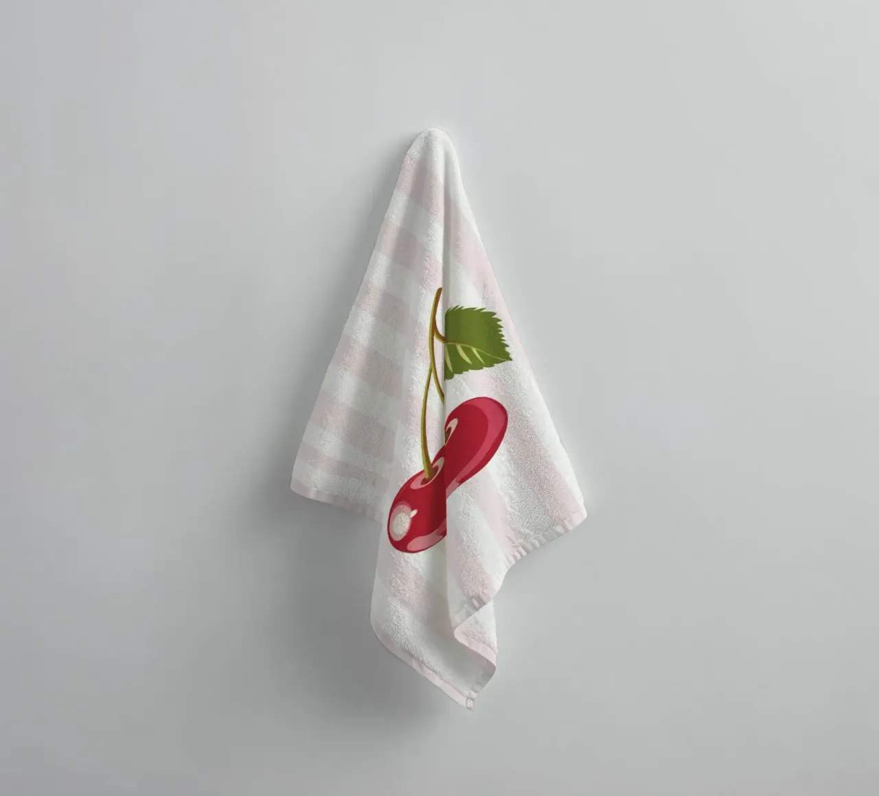 Minimalist Cherry Delight towel by Modern Muse
