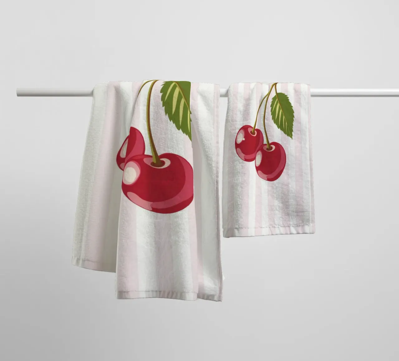 Minimalist Cherry Delight towel by Modern Muse