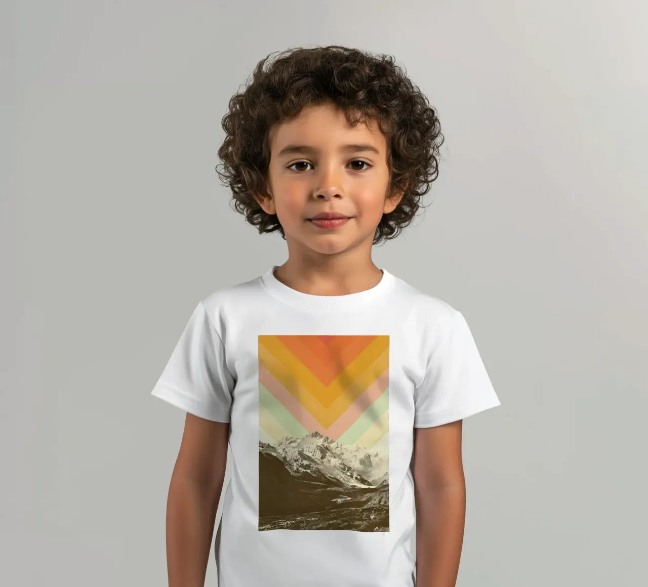 Mountainscape 2 kids t-shirt by Florent Bodart