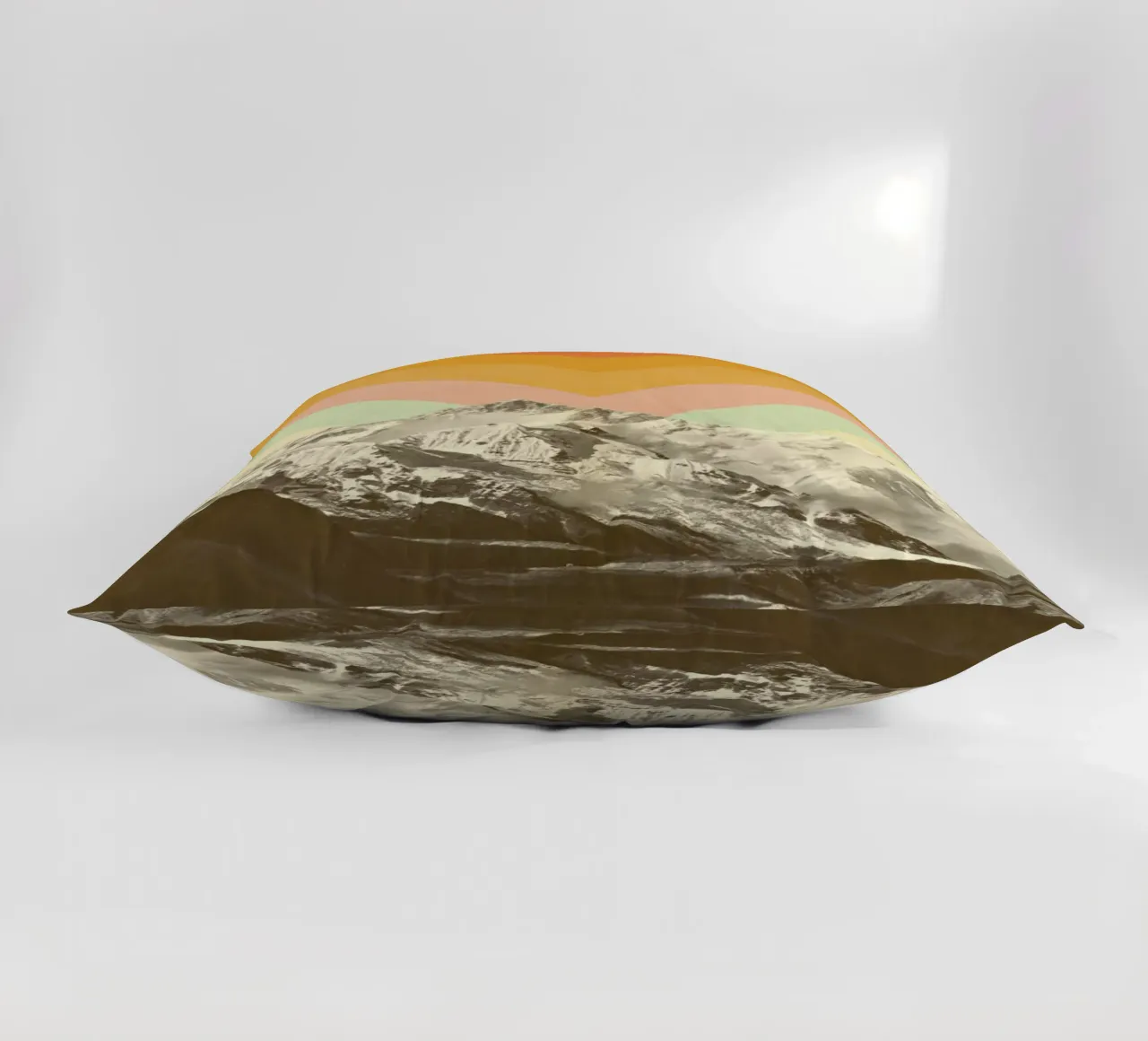 Mountainscape 2 decorative cushion by Florent Bodart
